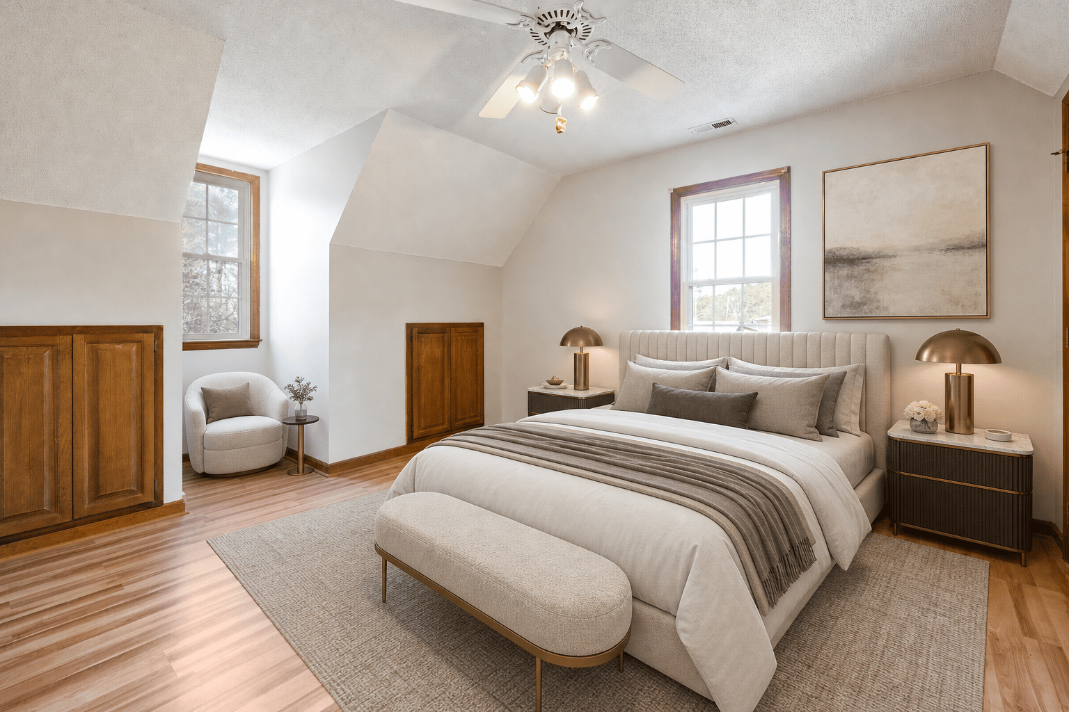 Bedroom after Luxury virtual staging