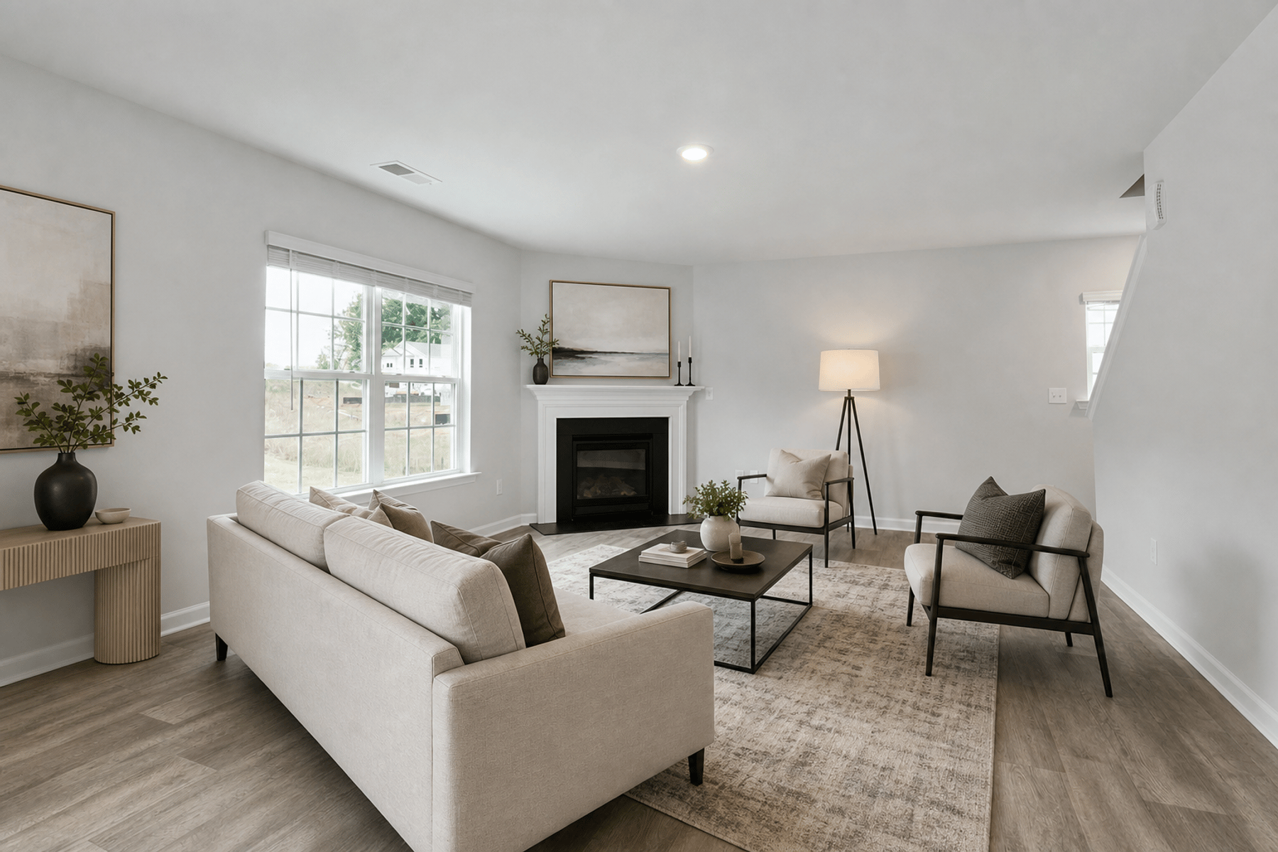 Living Room after Luxury virtual staging